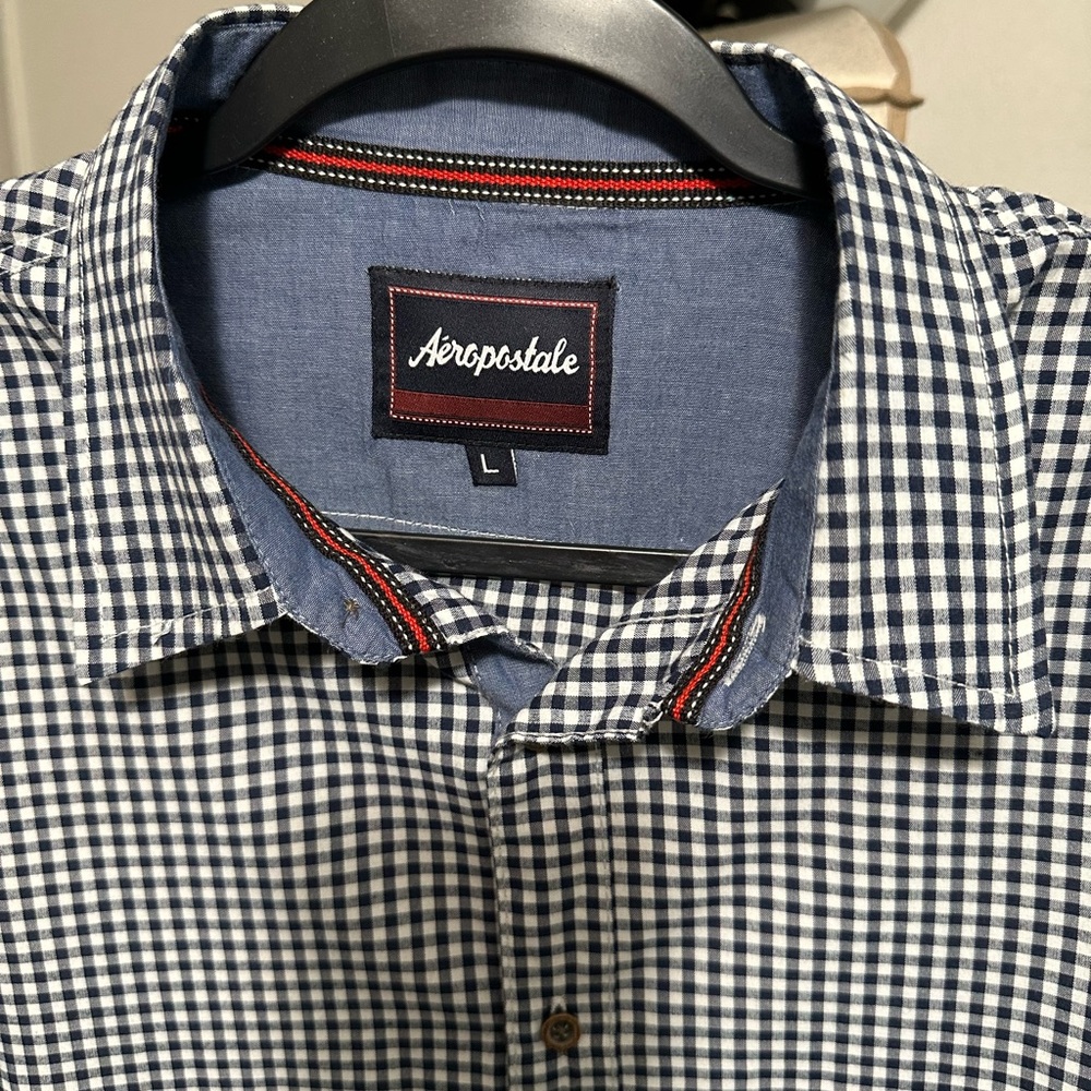 Aeropostale Checked S/Sleeve L size